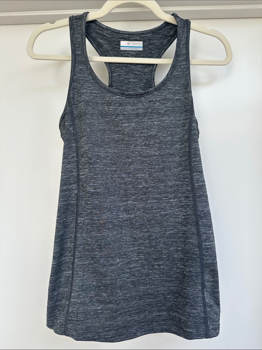 Columbia Women's Dark Heather Gray Racerback Tank Top